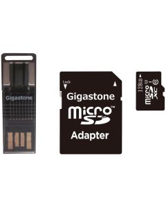 Gigastone GS-4IN1600X128GB-R Prime Series microSD Card 4-in-1 Kit (128GB)